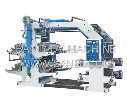 Flexo Printing Machine, Four-Colour Flexographic Printing Machine